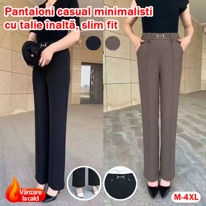 【M-4XL】🔥🔥Pantalones rectos nuevos de alta calidad, pantalones casuales de verano para exteriores, pantalones sencillos y ajustados de cintura alta