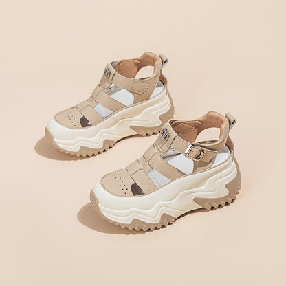 Zapatos romanos con suela gruesa, transpirables, verano 2025