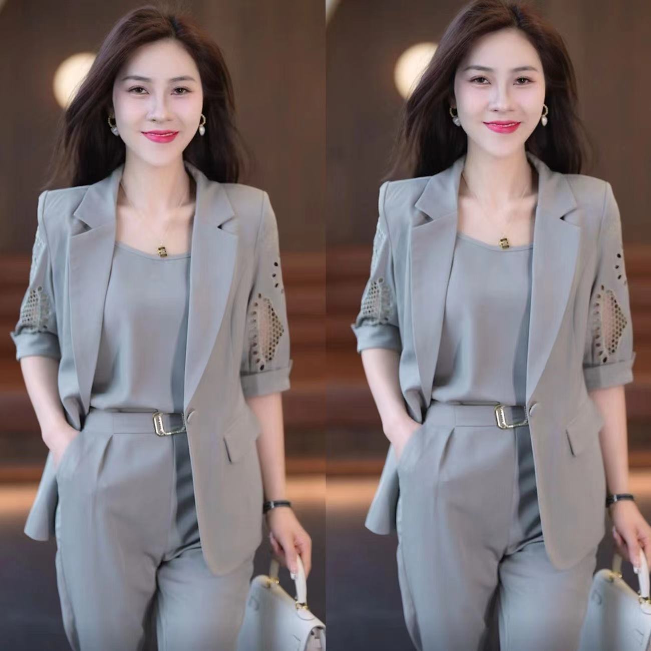 🏆🏆【Chaqueta + Camiseta + Pantalones】Conjunto de tres piezas para traje casual de primavera y otoño 2025