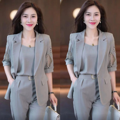 🏆🏆【Chaqueta + Camiseta + Pantalones】Conjunto de tres piezas para traje casual de primavera y otoño 2025