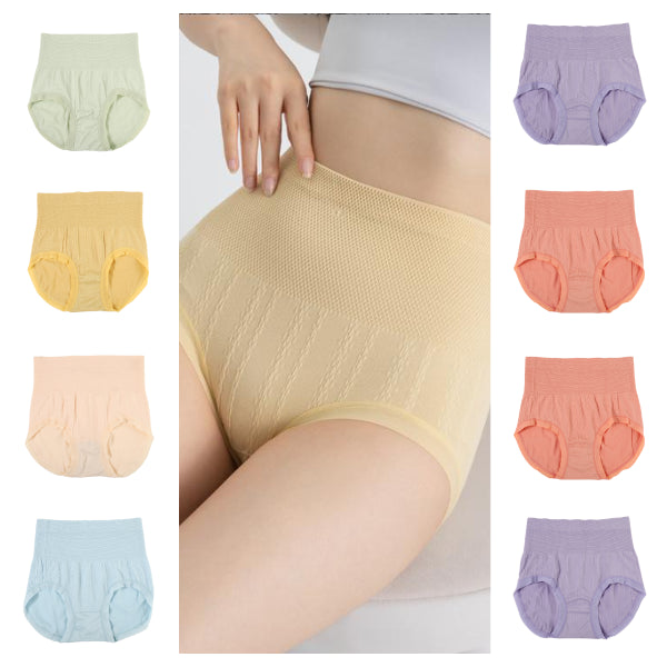 【C8 grátis】 Último dia – 50% de desconto – calcinha antibacteriana de cintura alta para controle de barriga