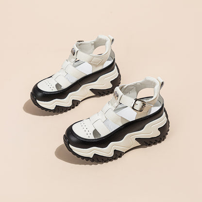 Zapatos romanos con suela gruesa, transpirables, verano 2025